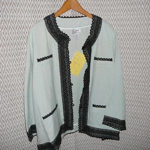 Linen Blazer 3/4 Sleeve Plus size 3X NWT